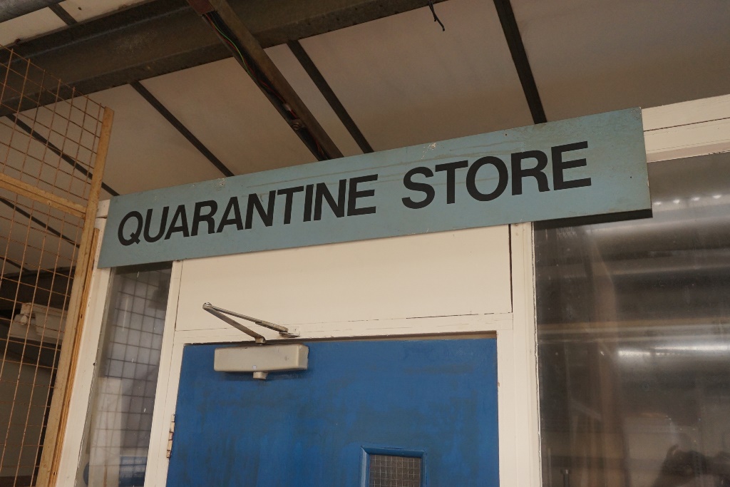 Contents Of Quarantine Store