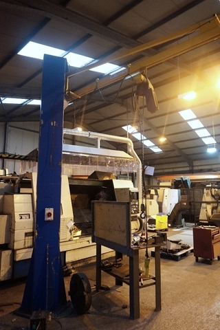 250kg SWL Jib Crane with Davy Morris Hoist