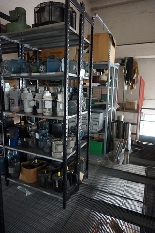 Qty Various Electric Motors stored on the Mezzanine Floor