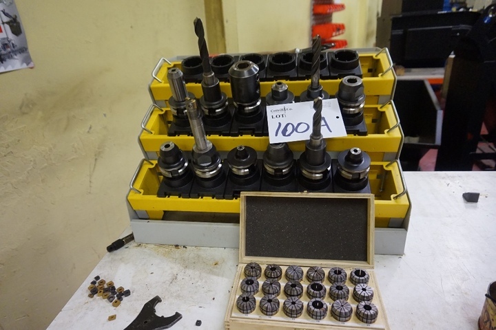 Rack of BT40 Tooling & Collets