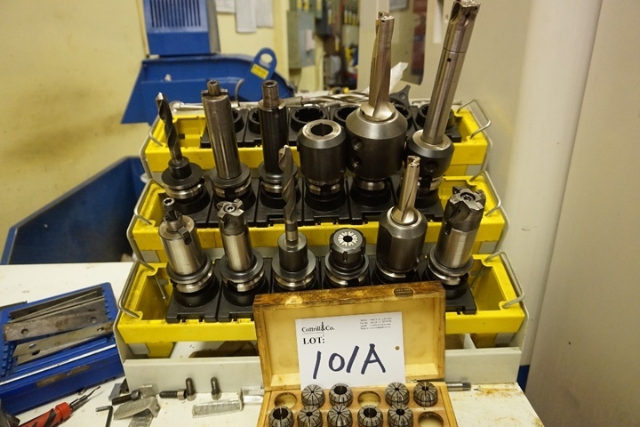 Rack of BT40 Tooling & Collets