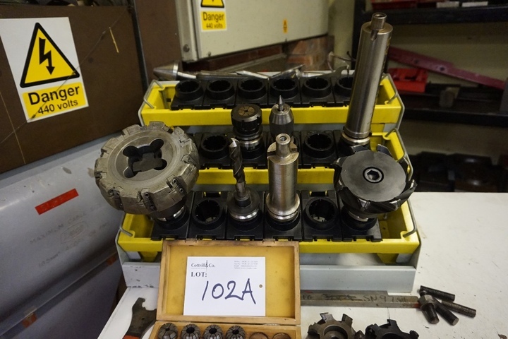 Rack of BT40 Tooling & Collets