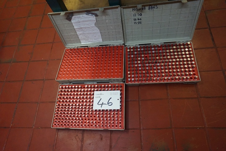 (3) Boxes of Metric Pin Gauges