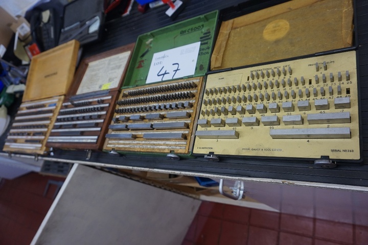 (2) Boxes of Imperial Slip Gauges & (1) Box of Metric Slip Gauges