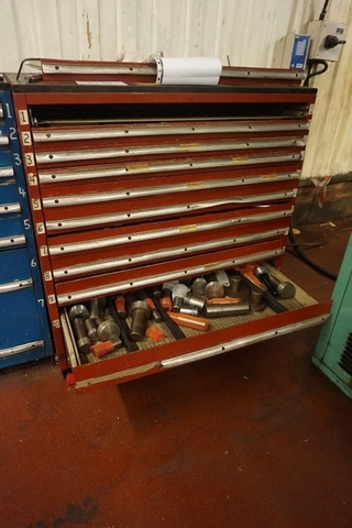 10-Drawer Cabinet with Plug Gauges
