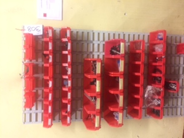 Storage Rack with Cutters, Insert Holders, Groove Holders, Thread Mills Etc