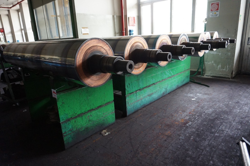 Steel Rack for and with (9) x Gravure Cylinders
