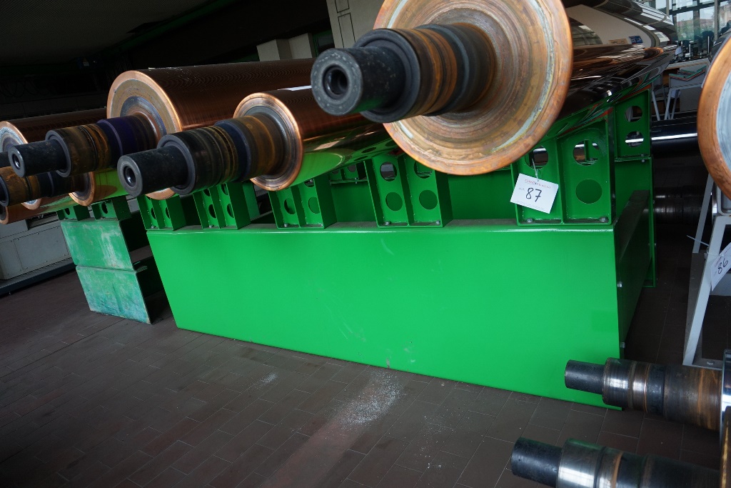 (2) x Heavy Duty Stands for 6 Gravure Cylinders