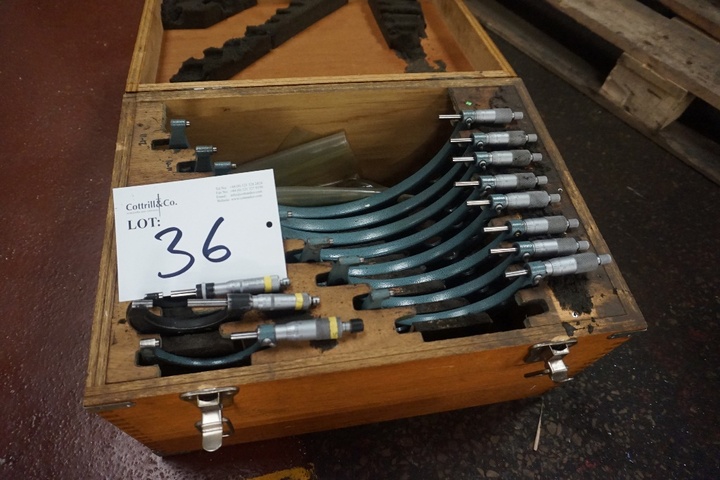 Set of Imperial Micrometers 0 – 1’ – 11 – 12’’