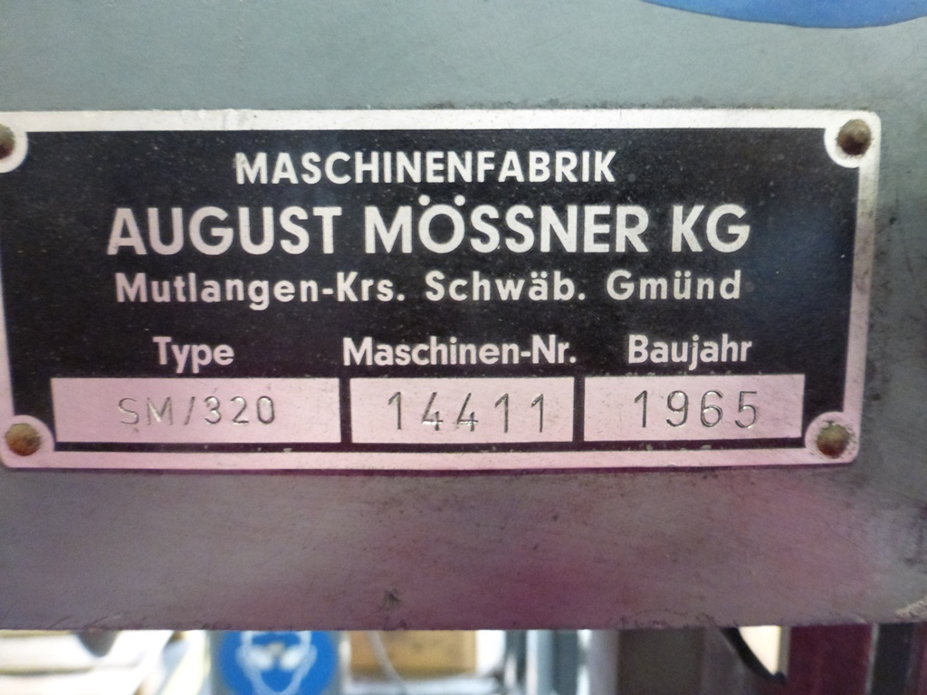 Mossner Rekord SM/320 Bandsaw