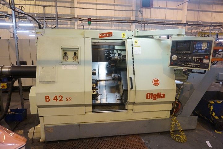 Biglia B42 S2M Quattro Twin Turret CNC Lathe