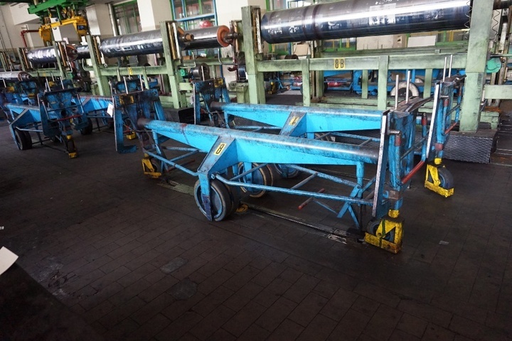 (2) x Manual Post Press Cylinder Trolleys
