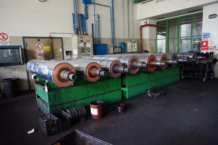 Steel  Rack for and with (10) x Gravure Cylinders