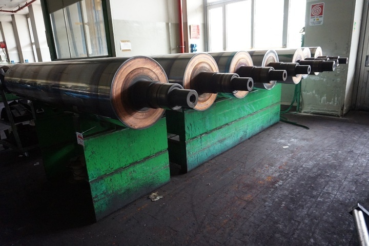 Steel Rack for and with (9) x Gravure Cylinders
