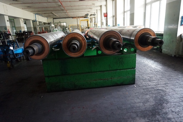 (2) x Steel Racks for and with (10) x Gravure Cylinders