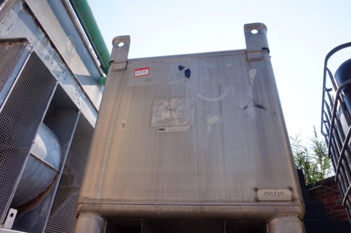 Bison 1500L Stainless Steel Semi-bulk Container