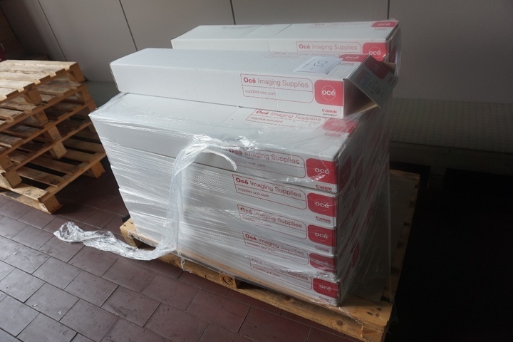 Pallet of Canon Proofing Rolls for Inkjet Printing
