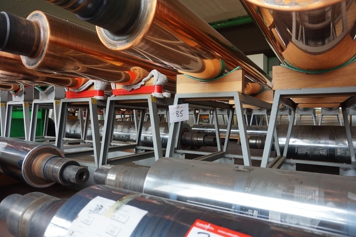 Stand for 4 Gravure Cylinders