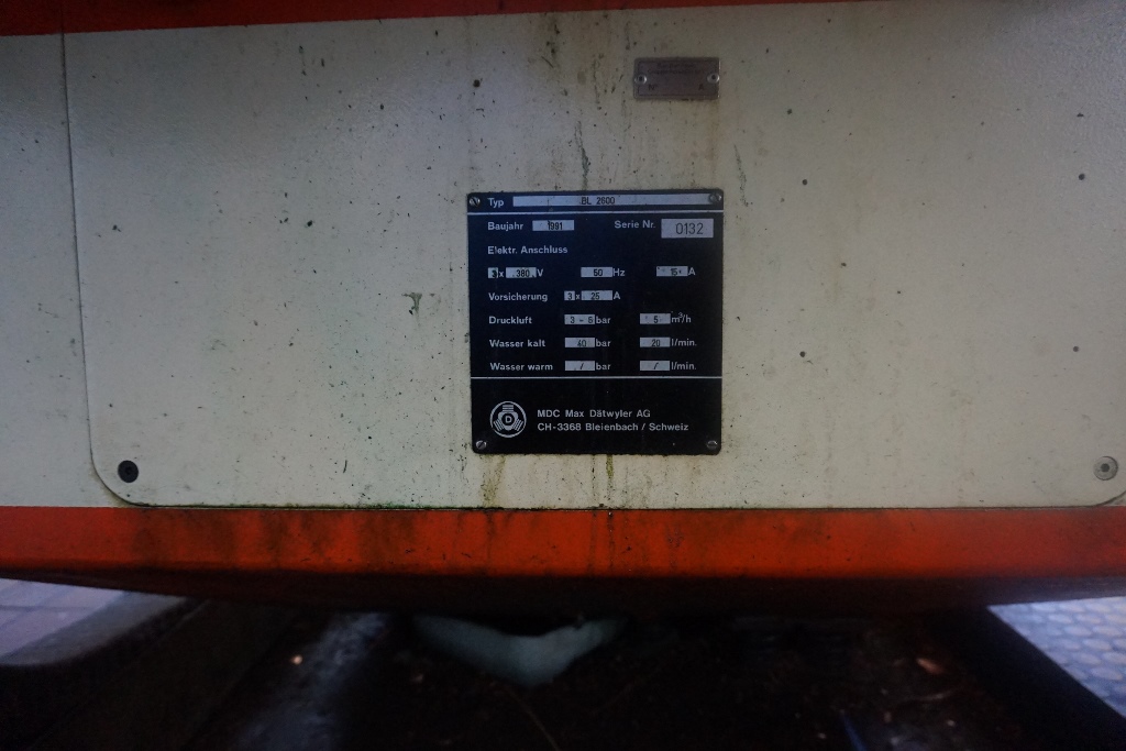 MDC-Max Dätwyler AG Polishmaster BL2600 Cylinder Milling Machine