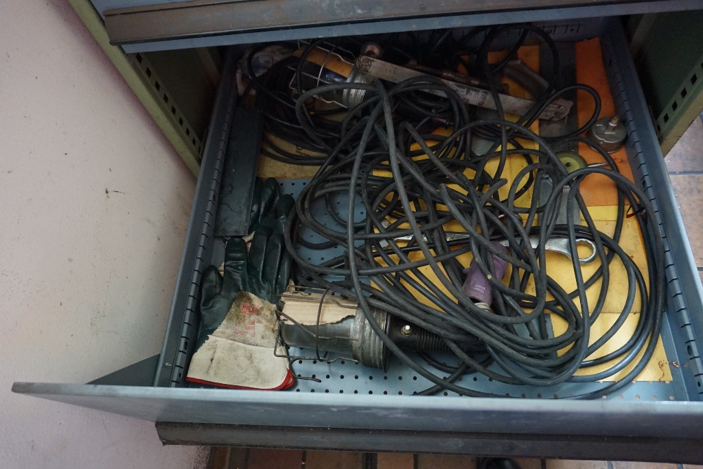 Cabinet with Spare Milling Heads