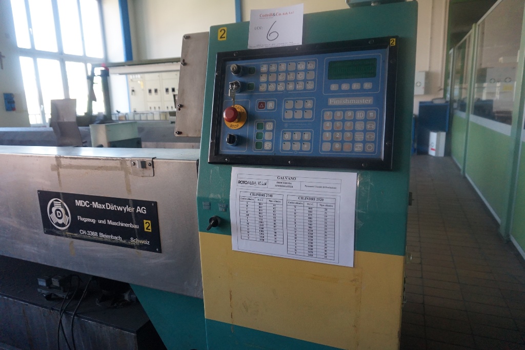 MDC-Max Dätwyler AG Finishmaster Type FM-J27CREKR80 Cylinder Polishing Machine
