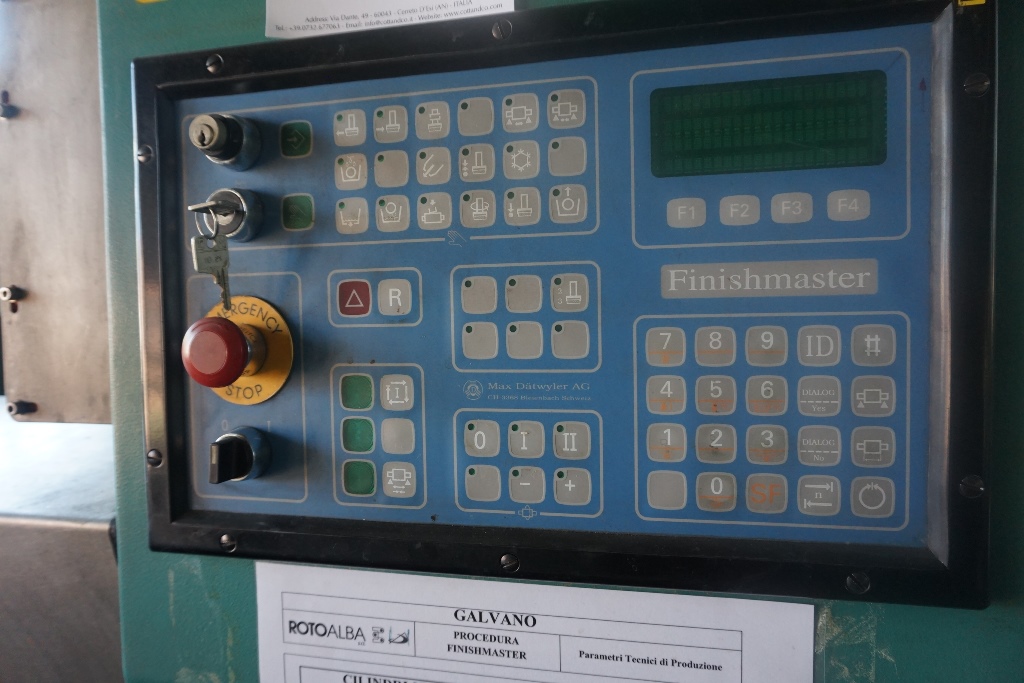 MDC-Max Dätwyler AG Finishmaster Type FM-J27CREKR80 Cylinder Polishing Machine