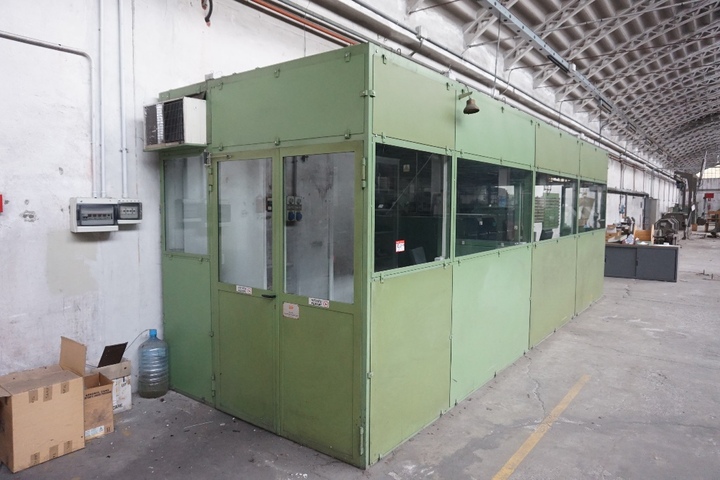 3 Sided Building including Desks and Cabinets