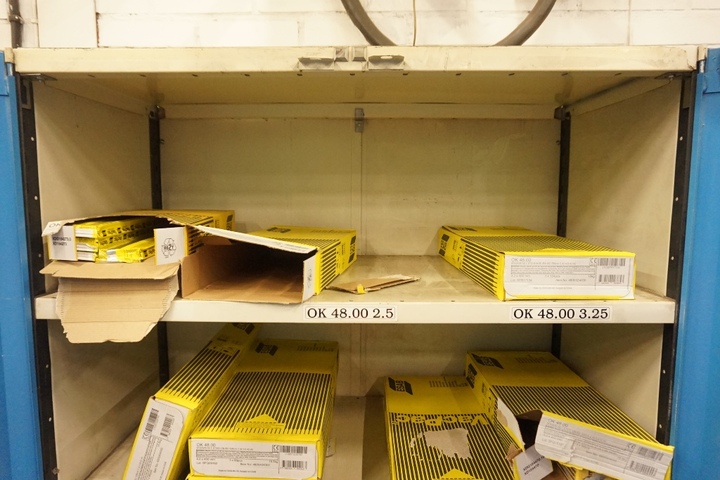 Cupboard with Qty of Welding Rods