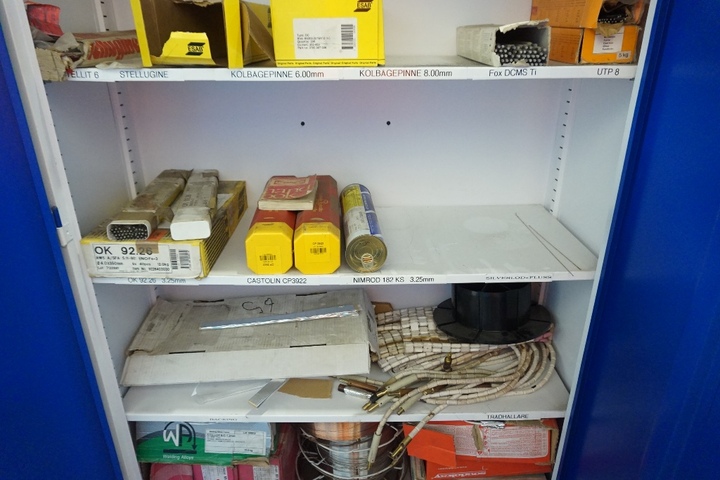Cupboard with Qty of Welding Rods