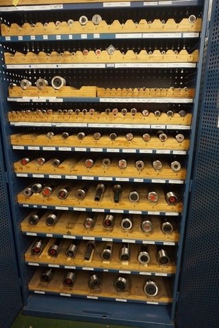 Cupboard with Qty of Internal Thread Gauges