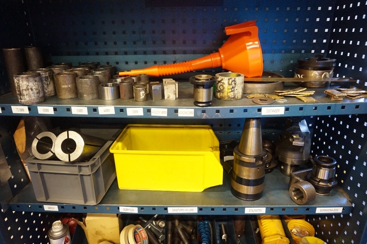 Cupboard with Masks, Tools, Sleeves and Centres