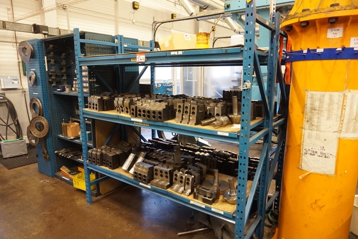 Rack with Large Qty of Jaws