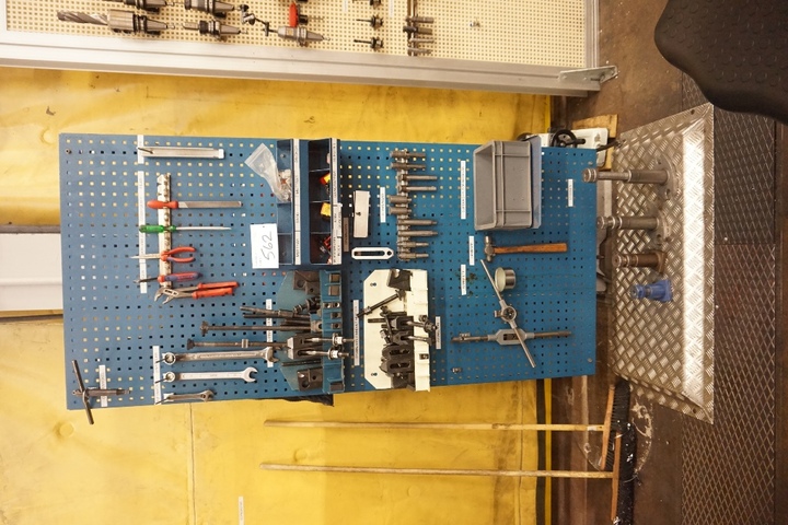 Rack with Hand Tools and Clamps