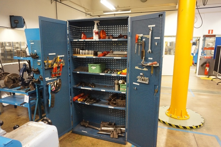 Cupboard with Drills and Boring Bars