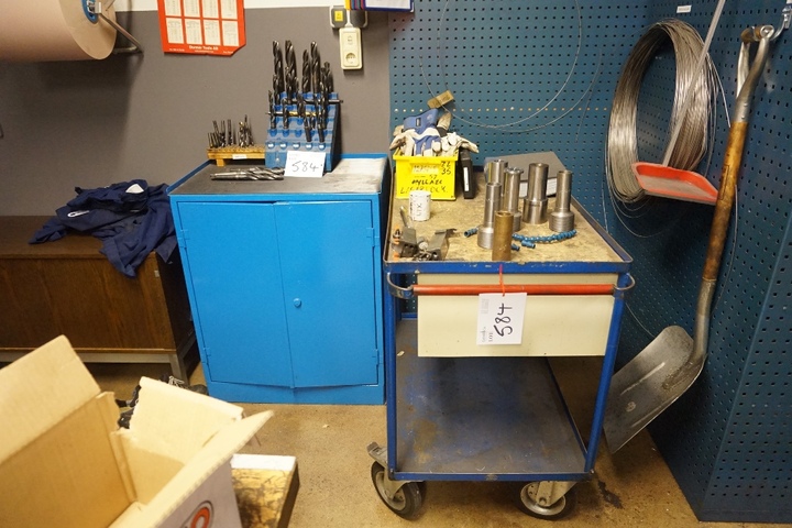 Cabinet, Drills and Mobile Trolley