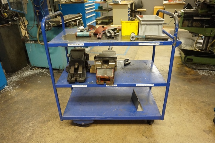Mobile Trolley with (2) x 160mm Machine Vices