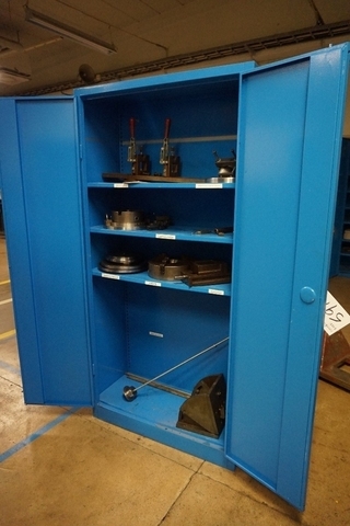 Cupboard including Adjustable Angle Plate, Chuck and Vice