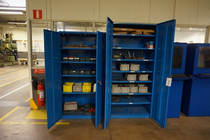 Cupboard with Collets and Cutters, Cupboard with Drills, Taps and Dies