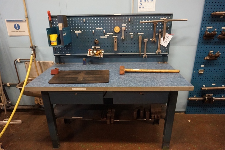 Bench 1.5m x 750mm with 2 Drawers