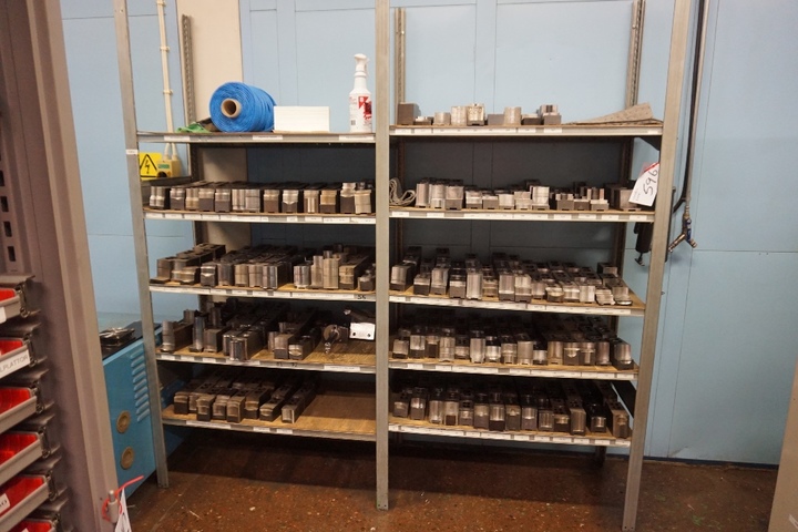 Rack with Large Qty of Jaws