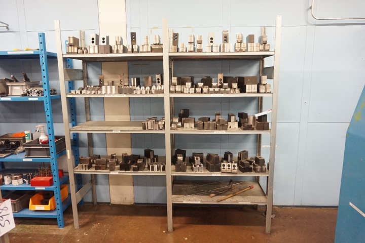 Rack with Large Qty of Jaws