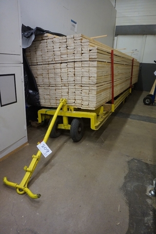 Wood Bogie 4m x 1m approx.