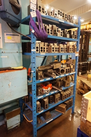 Rack with Large Qty of Jaws