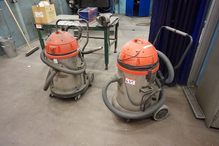 (2) x Pullman Ermator Industrial Vacuum Cleaners
