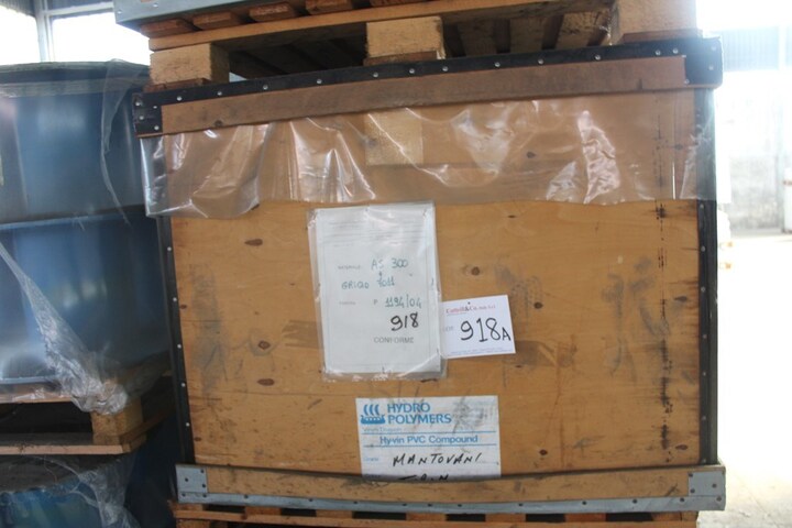 Approx 700 kg of Plastic Material AS 300 Colour Grey 7011