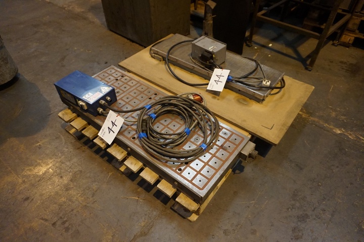 Magnetic Milling Table 42” x 16” approx. and Magnetic Milling Table 36” x 12” approx.