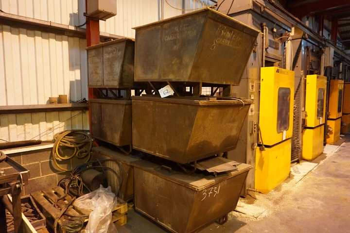 (6) Waste Skips 970mm x 1130mm x 800mm high approx.