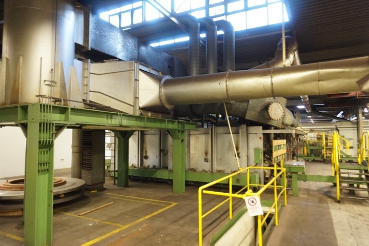 Ludwig OFAG Indugas Gas Heated Charging & Discharging Billet Furnace, Heat Exchanger