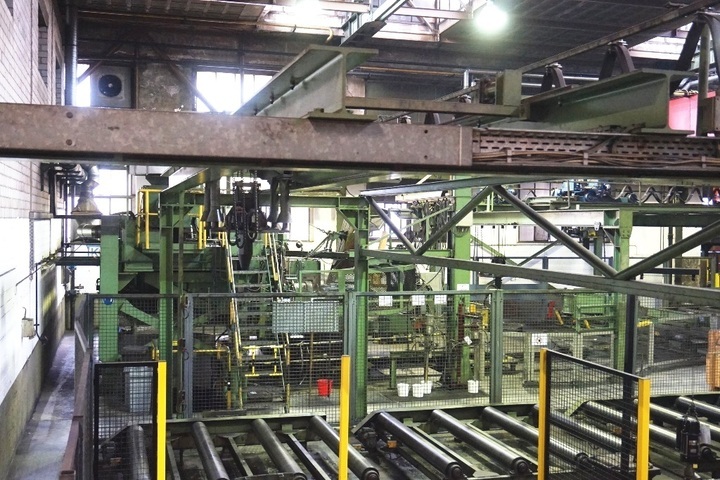 Rotary Crane System with 5 Tube Transport Basket Lifting Devices, Controls and Electrical Cabinets