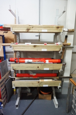 Steel Rack including contents – Grey